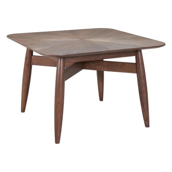 HomeRoots 46" Espresso Solid Wood Square Dining Table – Modern, Durable Design Perfect for Family Meals & Gatherings 632707