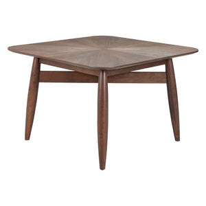 HomeRoots 46" Espresso Solid Wood Square Dining Table – Modern, Durable Design Perfect for Family Meals & Gatherings 632707