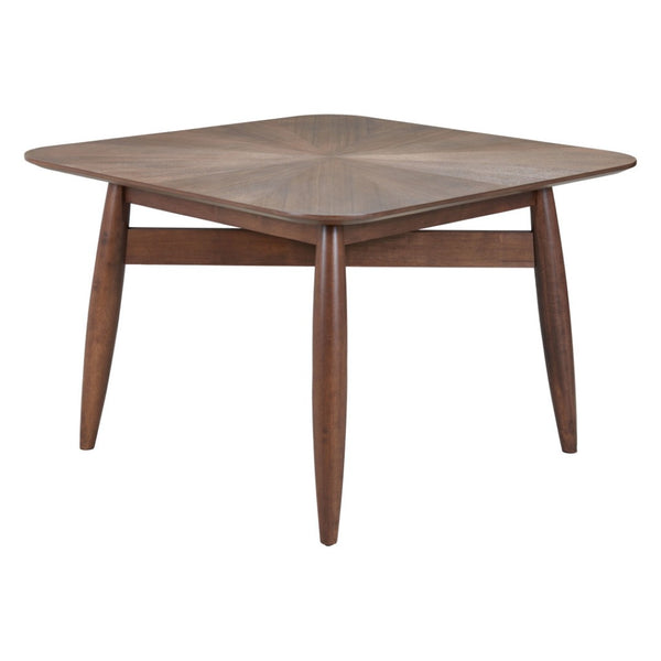 HomeRoots 46" Espresso Solid Wood Square Dining Table – Modern, Durable Design Perfect for Family Meals & Gatherings 632707