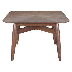 HomeRoots 46" Espresso Solid Wood Square Dining Table – Modern, Durable Design Perfect for Family Meals & Gatherings 632707
