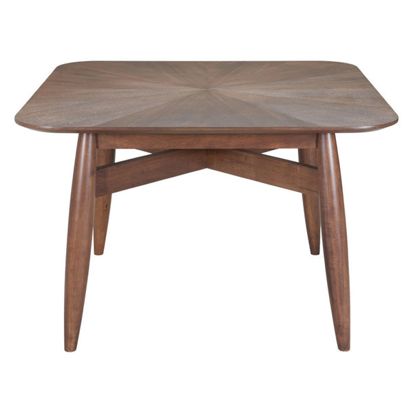 HomeRoots 46" Espresso Solid Wood Square Dining Table – Modern, Durable Design Perfect for Family Meals & Gatherings 632707