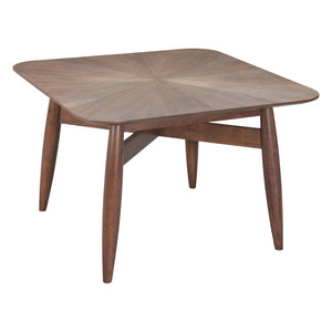 HomeRoots 46" Espresso Solid Wood Square Dining Table – Modern, Durable Design Perfect for Family Meals & Gatherings 632707