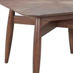 HomeRoots 46" Espresso Solid Wood Square Dining Table – Modern, Durable Design Perfect for Family Meals & Gatherings 632707