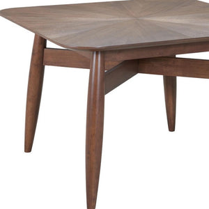 HomeRoots 46" Espresso Solid Wood Square Dining Table – Modern, Durable Design Perfect for Family Meals & Gatherings 632707