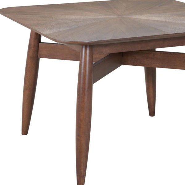 HomeRoots 46" Espresso Solid Wood Square Dining Table – Modern, Durable Design Perfect for Family Meals & Gatherings 632707