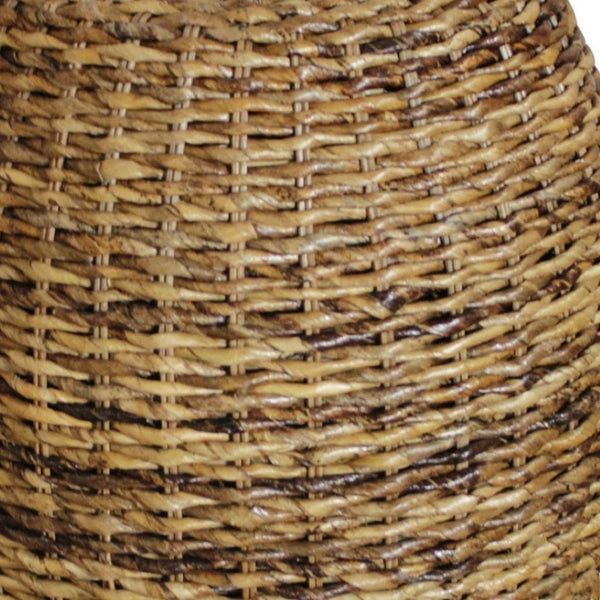 HomeRoots 20" Handcrafted Natural Rattan Round Drum End Table – Versatile Accent for Cozy Living Spaces 632709