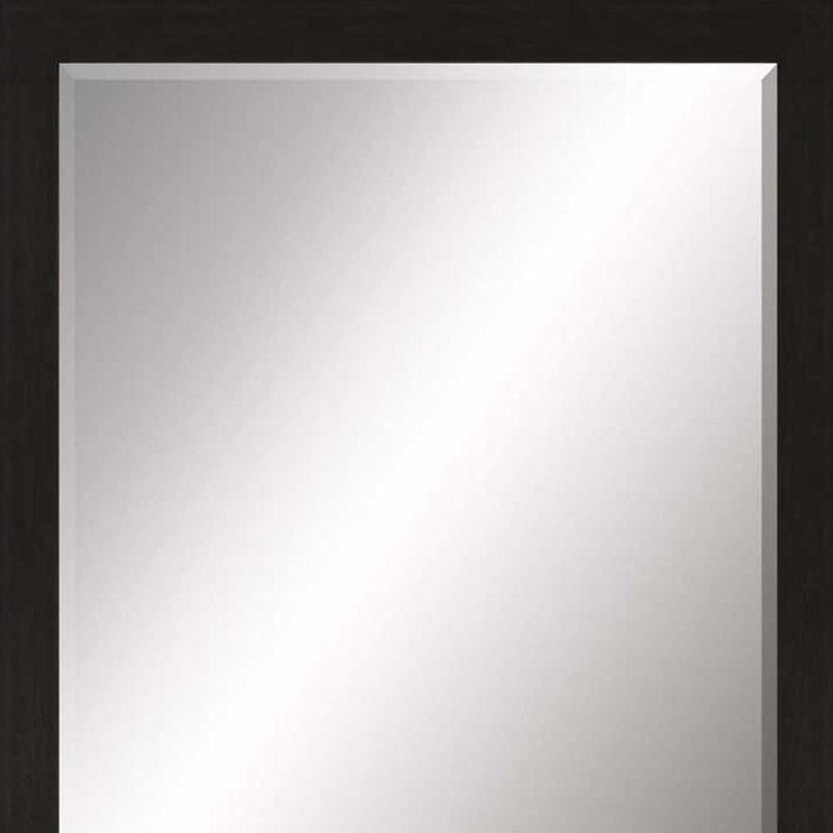 HomeRoots 41 Inch Round Wall Mirror Elegant Accent Piece for Living Room Dining or Entryway Brown 632749