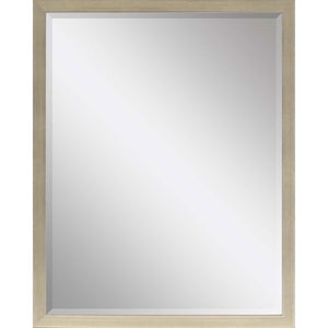 HomeRoots 51 Inch Silver Finish Wooden Wall Mirror Elegant Accent Piece for Living or Bedroom 632757