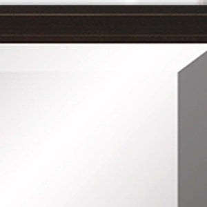 31 Inch Wooden Round Decorative Wall Mirror Elegant Accent for Living Room or Entryway