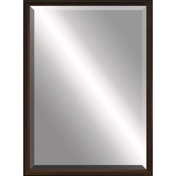 HomeRoots 39 Inch Round Wooden Frame Decorative Wall Mirror Elegant Accent for Any Room Decor Bronze 632759