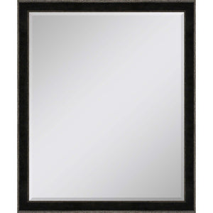 HomeRoots 32 Inch Round Dark Wood Framed Accent Mirror for Entryway Living or Bedroom Walls 632773