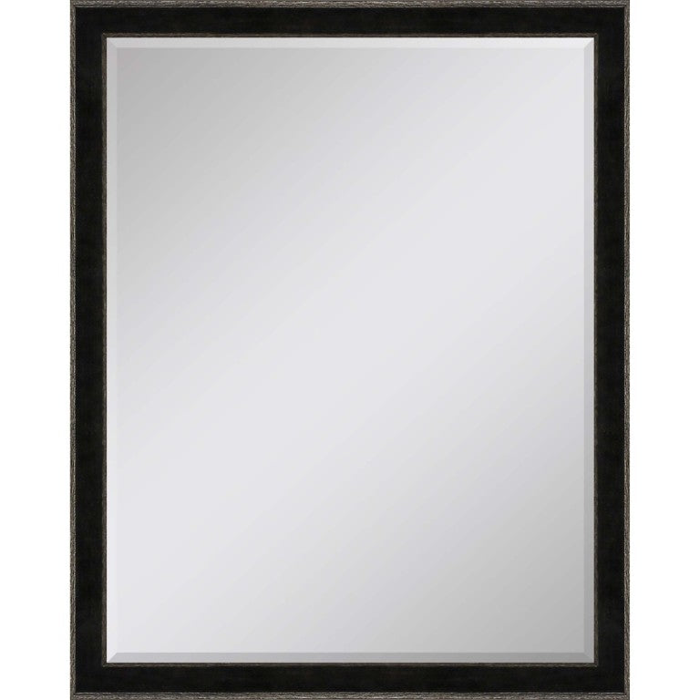 HomeRoots 52 Inch Dark Brown Wooden Decorative Wall Mirror for Entryway Living Room Decor 632776