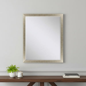 33 Inch Round Decorative Wall Mirror Elegant Accent Piece for Entryway or Living Room Decor