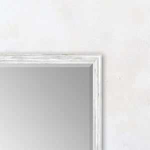 31 Inch Wooden Round Decorative Wall Mirror Elegant Accent for Living Room or Entryway