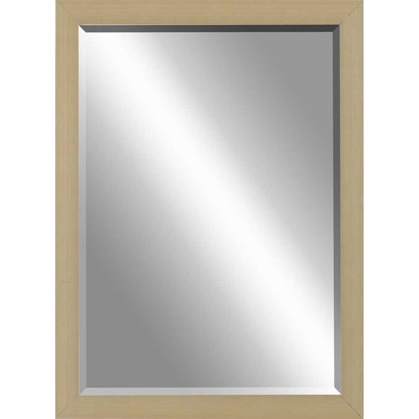 39 Inch Solid Wood Framed Decorative Wall Mirror for Elegant Entryway or Bedroom Decor