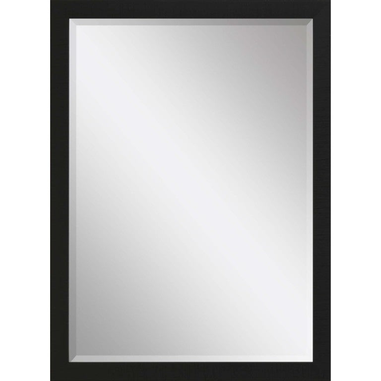 HomeRoots 39 Inch Rectangular Framed Wall Mirror for Entryway Living Room or Bedroom Decor Black 632810