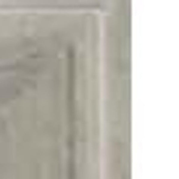 53 Inch Silver Solid Wood Framed Wall Mirror Elegant Accent for Living or Entryway