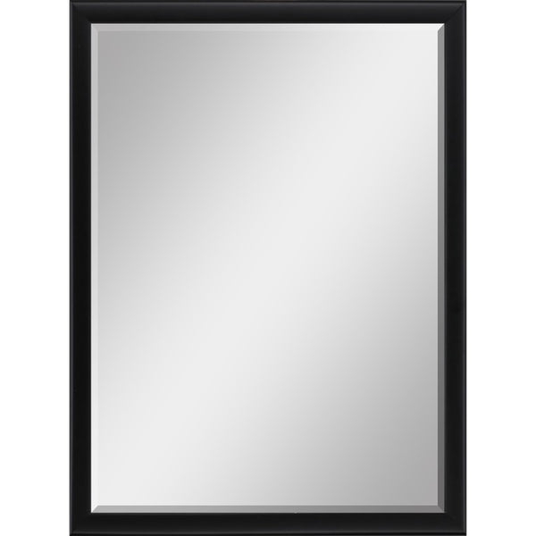 38 Inch Solid Wood Framed Rectangular Accent Wall Mirror for Bedroom or Entryway Decor