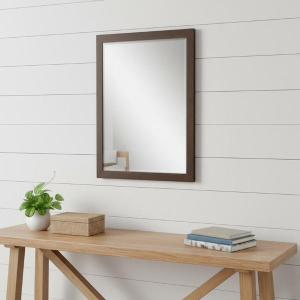 31 Inch Bold Framed Accent Wall Mirror for Entryway Living Room or Bedroom Decor Display