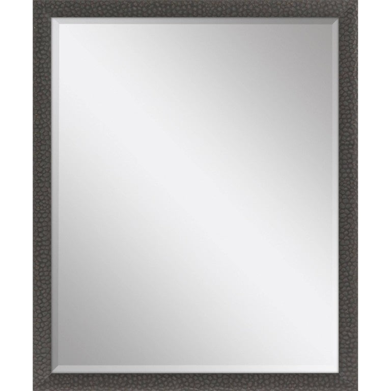 HomeRoots 31 Inch Solid Wood Accent Mirror with Dark Brown Finish for Entryway or Living Room 632827