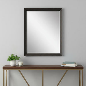 32 Inch Round Framed Accent Wall Mirror for Entryway Living Room or Bedroom Decor