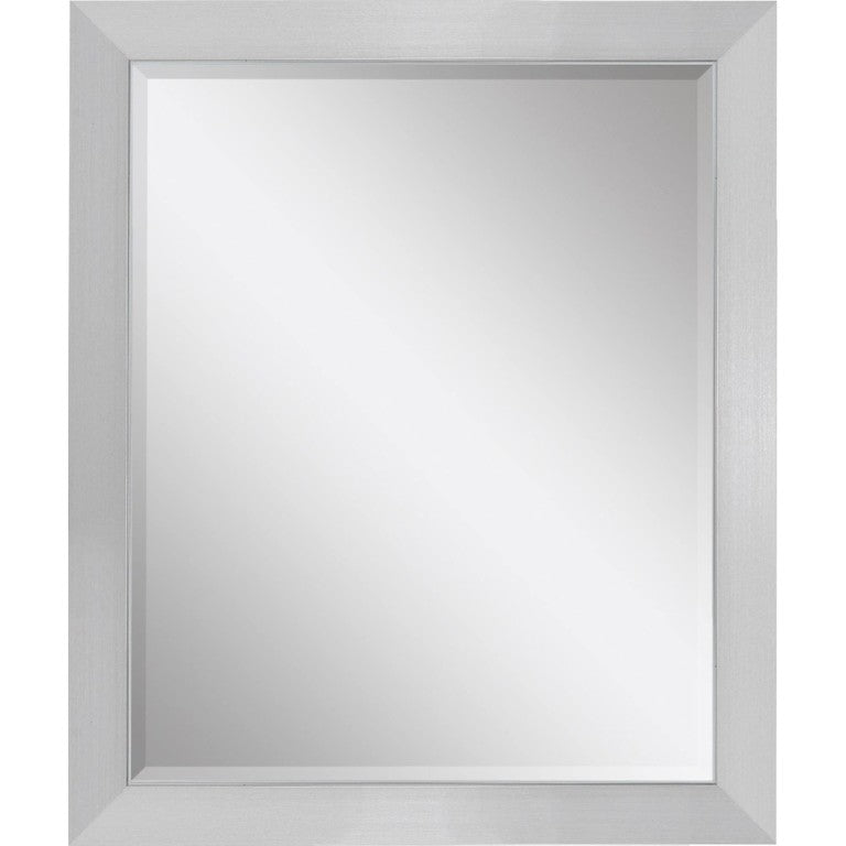 HomeRoots 32 Inch Round Framed Accent Wall Mirror for Entryway Living Room or Bedroom Decor Silver 1" 632837