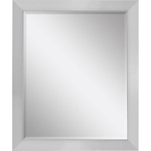 HomeRoots 32 Inch Round Framed Accent Wall Mirror for Entryway Living Room or Bedroom Decor Silver 1" 632837