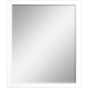 33 Inch Wood Framed Decorative Wall Mirror Modern Accent Piece for Entryway or Living Room