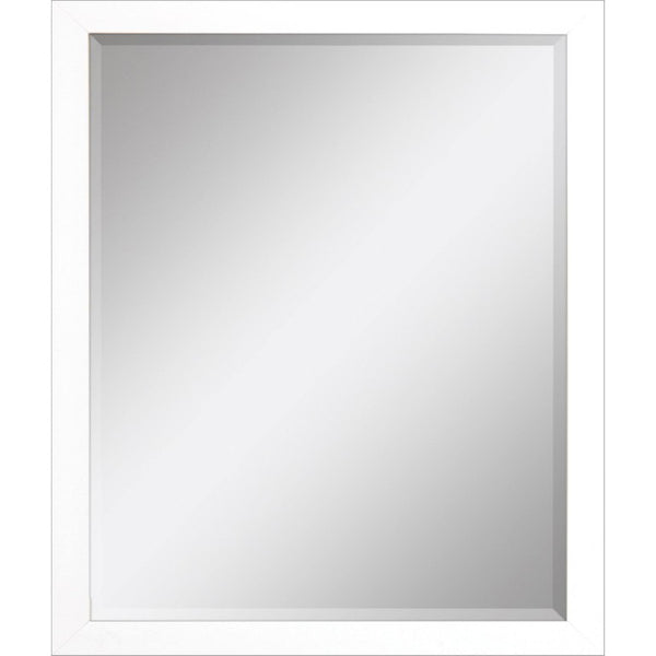 33 Inch Wood Framed Decorative Wall Mirror Modern Accent Piece for Entryway or Living Room