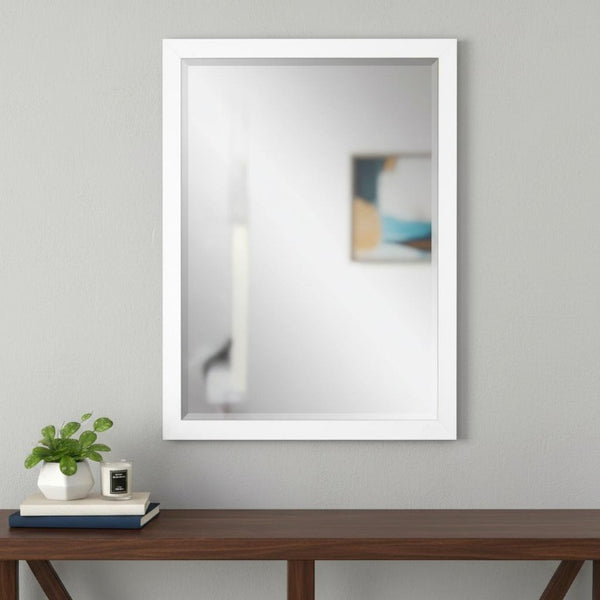 39 Inch Round Accent Wall Mirror Metallic Frame Decorative Glam Living Room Dining Decor