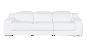 HomeRoots 103" Modern Reclining Sofa with Silver Legs - Comfortable, Durable, and Stylish for Any Space 632868