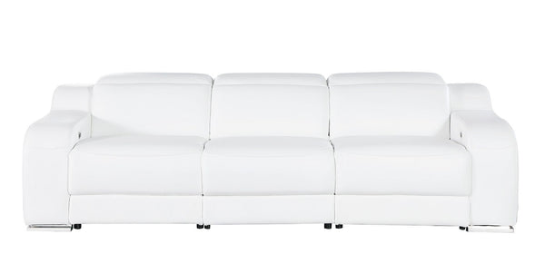 HomeRoots 103" Modern Reclining Sofa with Silver Legs - Comfortable, Durable, and Stylish for Any Space 632868