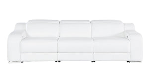 HomeRoots 103" Modern Reclining Sofa with Silver Legs - Comfortable, Durable, and Stylish for Any Space 632868