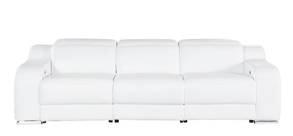 HomeRoots 103" Modern Reclining Sofa with Silver Legs - Comfortable, Durable, and Stylish for Any Space 632868