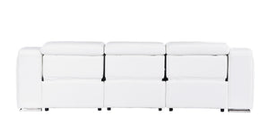 HomeRoots 103" Modern Reclining Sofa with Silver Legs - Comfortable, Durable, and Stylish for Any Space 632868