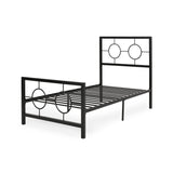 Christopher Knight Home® Francoise Modern Iron Twin Bed Frame, Flat Black