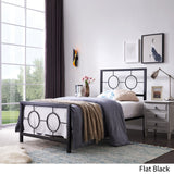 Christopher Knight Home® - Noble House - Francoise Modern Iron Twin Bed Frame, Flat Black