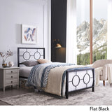 Christopher Knight Home® - Noble House - Francoise Modern Iron Twin Bed Frame, Flat Black