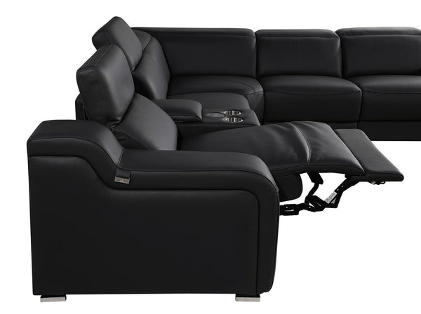 HomeRoots 169" Contemporary Reclining Sofa with USB Charging and Sleek Silver Legs for Ultimate Comfort 632886