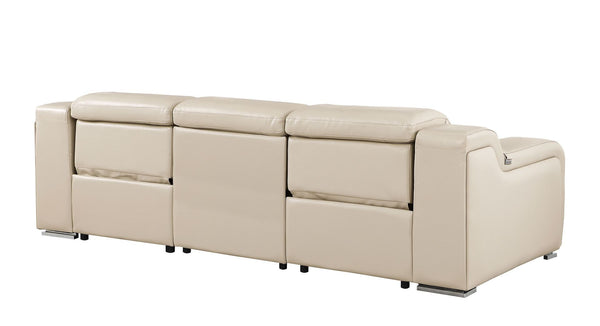 HomeRoots 103" Modern Reclining Sofa with Durable Steel Frame, Power Recline & Sleek Design for Comfort 632894
