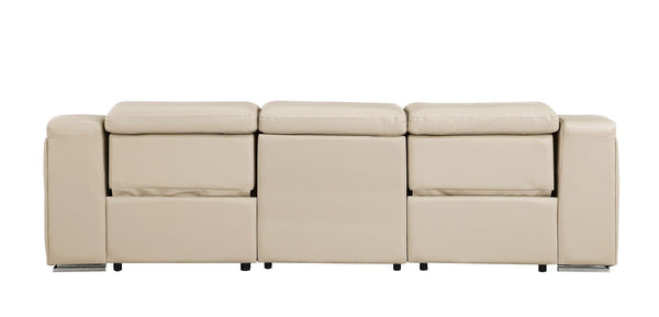 HomeRoots 103" Modern Reclining Sofa with Durable Steel Frame, Power Recline & Sleek Design for Comfort 632894