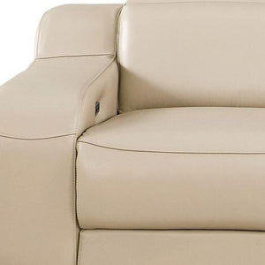 HomeRoots 103" Reclining Steel USB Sofa - Modern Comfort with Power Recline, Stylish Design & Durable Support 632895