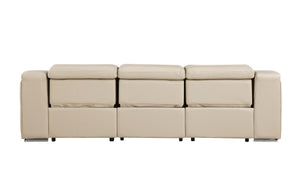 HomeRoots 103" Reclining Steel USB Sofa - Modern Comfort with Power Recline, Stylish Design & Durable Support 632895