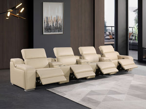 HomeRoots 169" Modern Reclining Steel Sofa with USB Port – Effortless Comfort, Stylish Design & Durability 632897