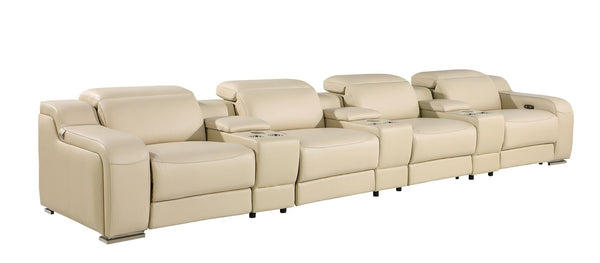 HomeRoots 169" Modern Reclining Steel Sofa with USB Port – Effortless Comfort, Stylish Design & Durability 632897