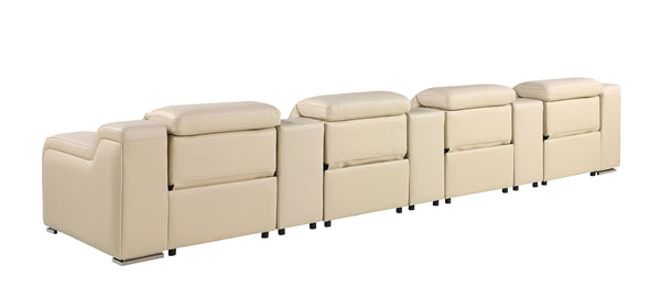 HomeRoots 169" Modern Reclining Steel Sofa with USB Port – Effortless Comfort, Stylish Design & Durability 632897
