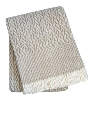 HomeRoots 55" Cinnamon Woven Plush Throw Blanket - Soft Cotton Blend with Fringe for Cozy Home Decor & Gifts 632920