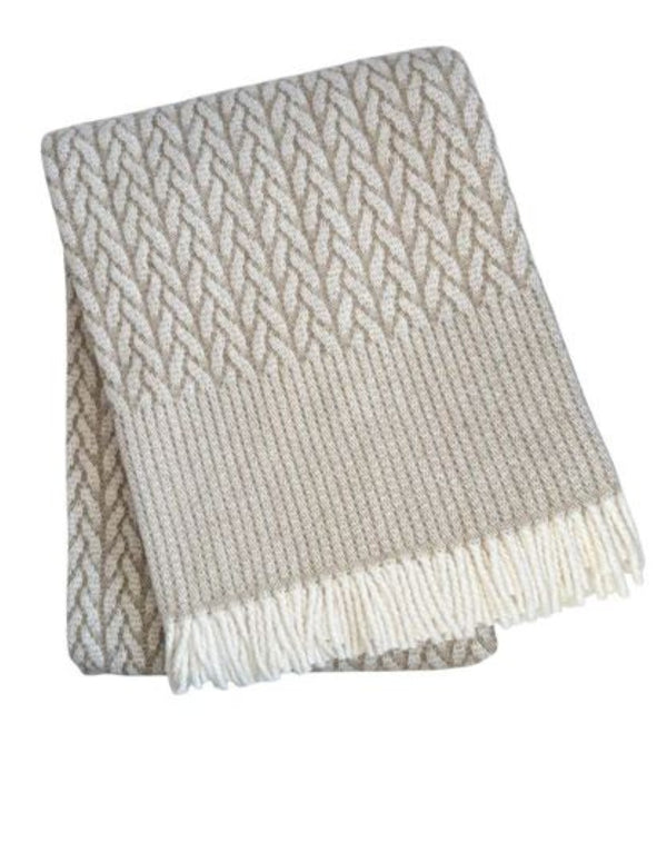 HomeRoots 55" Cinnamon Woven Plush Throw Blanket - Soft Cotton Blend with Fringe for Cozy Home Decor & Gifts 632920