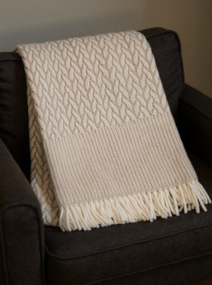 HomeRoots 55" Cinnamon Woven Plush Throw Blanket - Soft Cotton Blend with Fringe for Cozy Home Decor & Gifts 632920