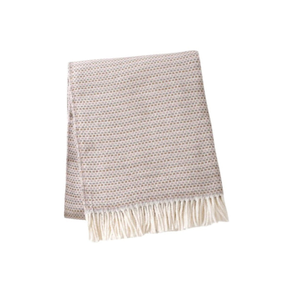 HomeRoots 55" Luxurious Chestnut Cotton Blend Plush Throw Blanket with Fringe for Cozy Living & Gifting 632927